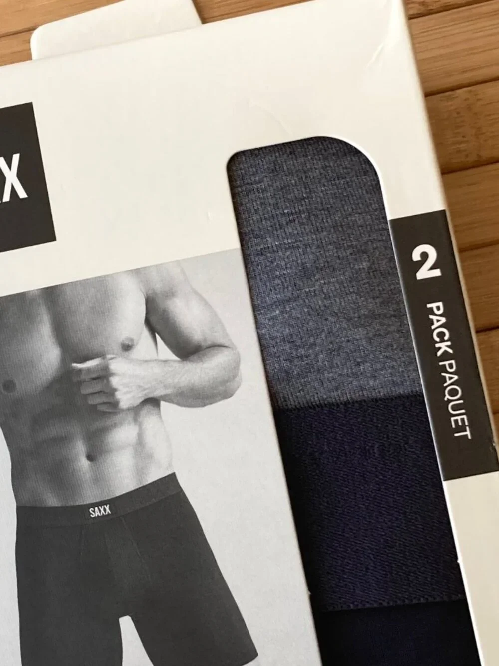 SAXX Vibe Xtra Soft Comfort Boxer Brief Fly 2-Pack Mens XL Black/Dark Gray NEW